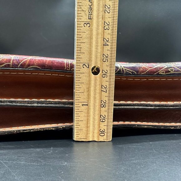 Patricia Nash Floral Leather Crossbody Shoulder Bag Purse Removable Strap Clutch - Picture 11 of 11